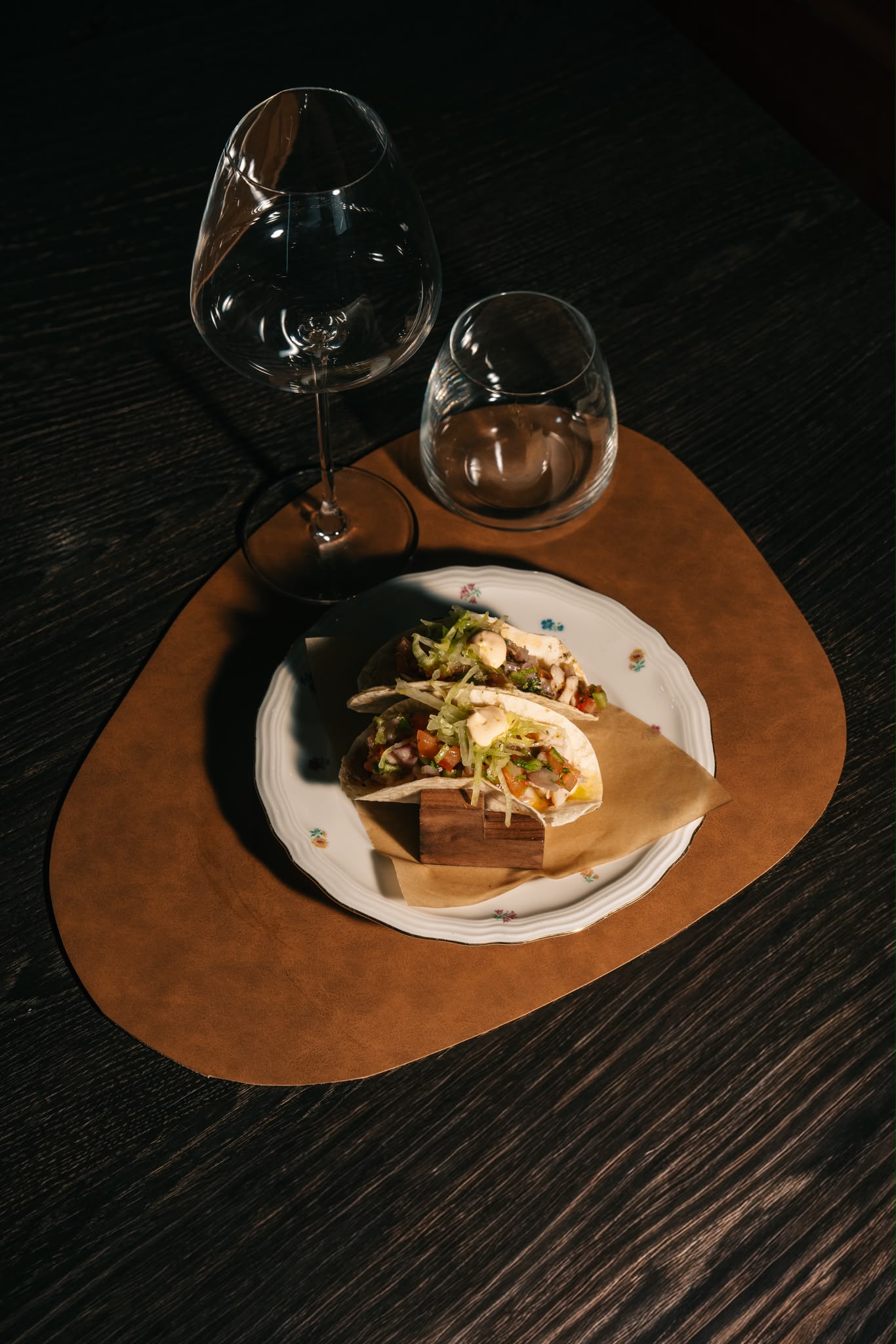 Taco Aglio, Olio e Lavarello